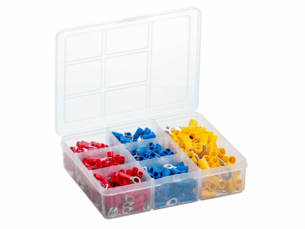 KIT 11 - Terminais pré isolados tipo Olhal, Garfo e Pino 375 peças