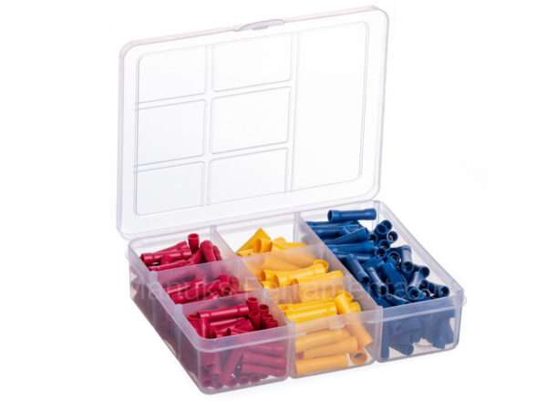 KIT LUVA 250 - Terminais Luva emenda isolados 0,5 até 6mm² - 250 peças