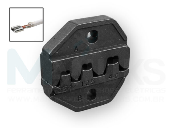 A-03B - Mandíbula crimpar terminais automotivos Faston cabos 0,5 até 6mm²