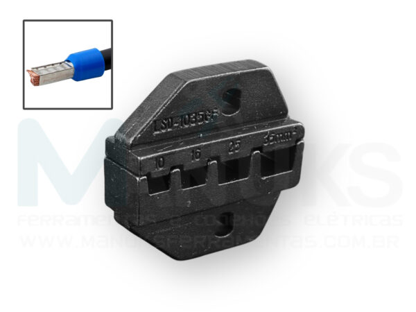 A-1035GF - Mandíbula crimpar terminais Ilhós tubolar cabos 10 até 35mm²