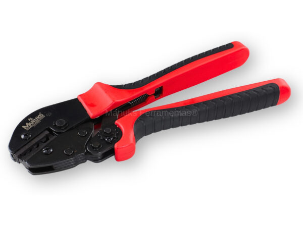 AK-0510CO - Alicate crimpar terminais compressão sem isolação cabos 0,5 até 6mm²