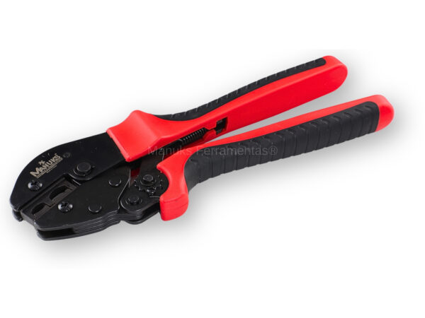 AK-1016P - Alicate crimpar terminais Pino e Olhal pré isolados cabos 10 e 16mm²