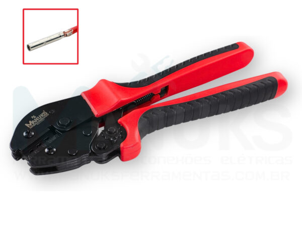 AK-256SO - Alicate crimpar terminais MC4 Energia solar cabos 2,5 até 6mm²