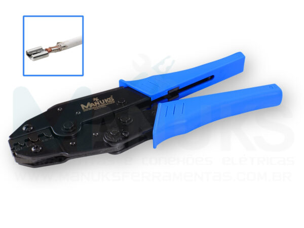 MK-03B - Alicate crimpar terminais Automotivos faston cabos 0,5 até 6mm²