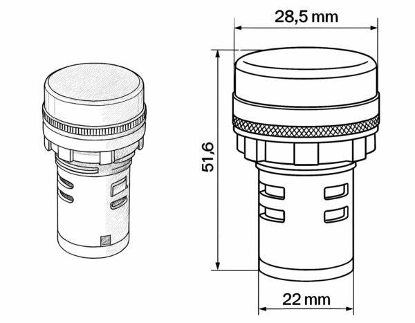 Sinaleiros de Led bivolt 110-220v